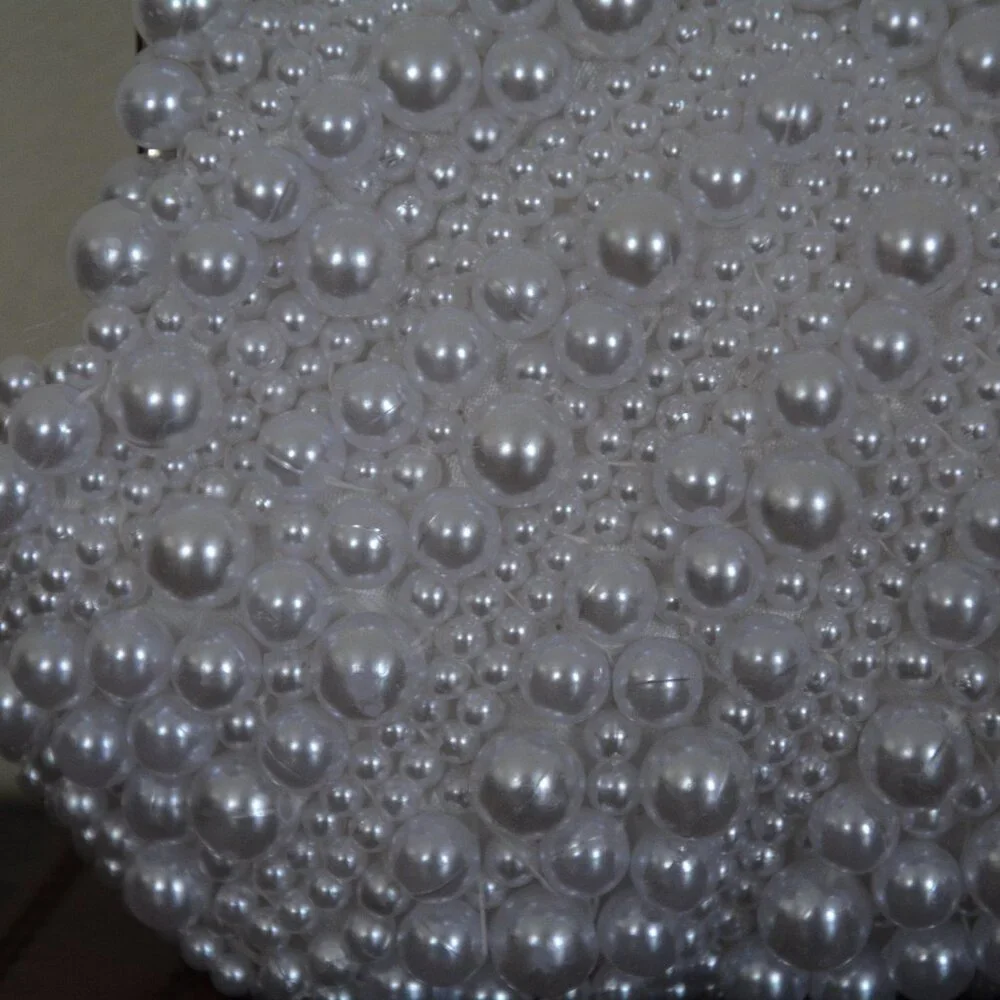 Elegant White Pearl Clutch - Picture 8 of 14